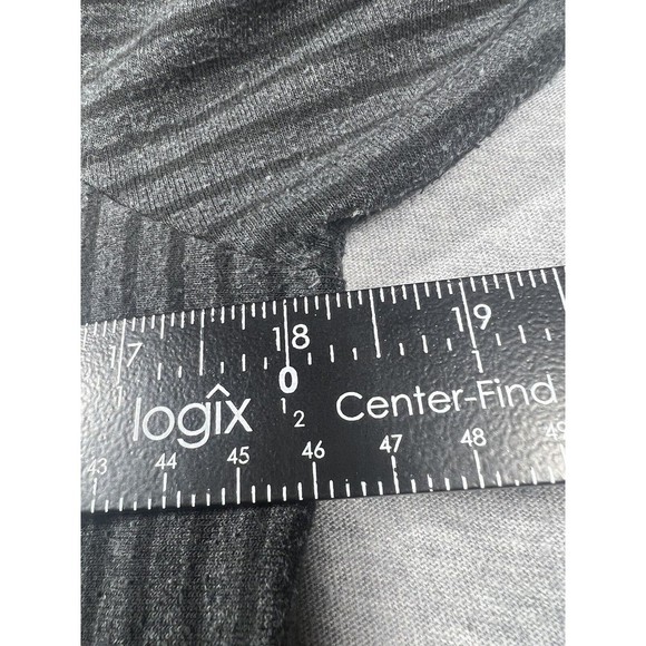 Diane Von Furstenberg DVF Concepts Top Button Down Gray Striped Small Vintage - Picture 6 of 9